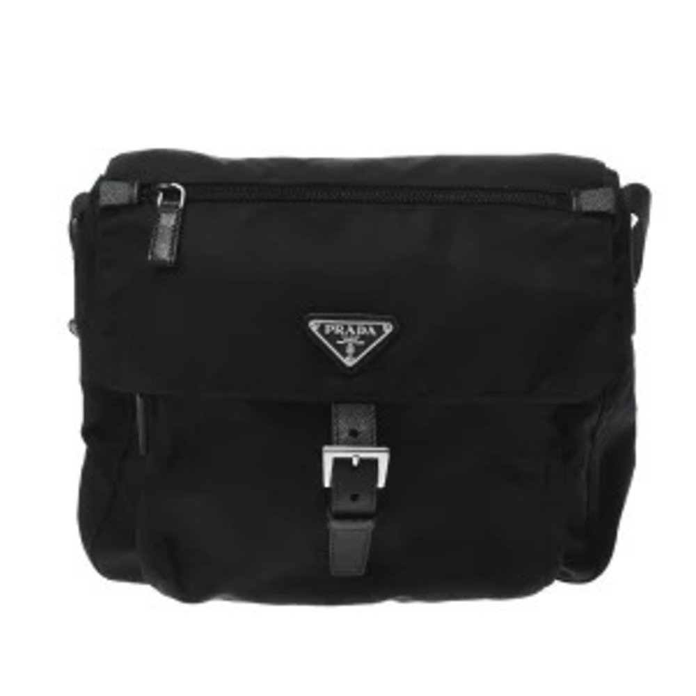 Prada Black Messenger Shoulder Bag